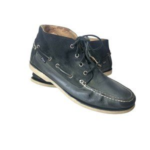 Polo Ralph Lauren Men’s 10.5 D Brawley Ankle Boat Boot Shoes Blue Leather Chukka